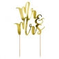 Preview: Cake Topper - Mr & Mrs - Gold